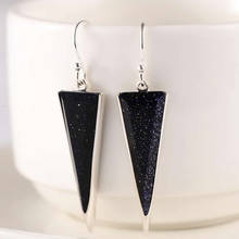 Pure S925 Silver Earrings Women S925 Triangle Fashion Dangle Earrings 2024 - buy cheap