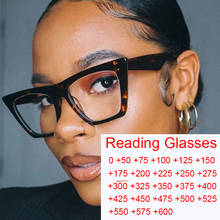 Óculos de leitura olho de gato, óculos de leopardo vintage para mulheres anti luz azul bloqueio do computador óculos para jogos dioptria 0 a + 6.0 2024 - compre barato