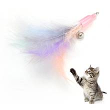 Interactive Cat Wand Toy Refill Cat Teaser Replacement Pet Stick Toy Attachment Colorful Fake Feather Toy For Cat Pet Supplies 2024 - buy cheap