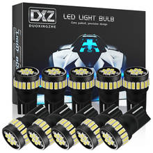 Lâmpadas led dxz, 10 peças, w5w, t10, 3014, 24smd, 12v, wy5w, 194, mapa interior, luz de estacionamento, placa de automóvel, lâmpada 6500k 2024 - compre barato