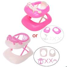 New Pink Plastic Walker For Barbie Doll House Dollhouse Miniature Accessories 2024 - buy cheap