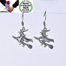 OMHXZJ-pendientes de gota de Plata de Ley 925, venta al por mayor, EA601, moda europea, fiesta de cumpleaños, regalo de boda, bruja 2024 - compra barato