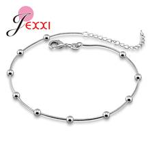 Minimalist 925 Sterling Silver Single Adjustable Chain Bracelets For Women Wedding Jewelry Accessories New Statement 2024 - buy cheap