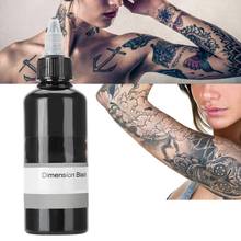 100ml preto natural planta tatuagem tinta corpo pintura pigmento semi-perpermaquiagem tintas monocromáticas tatuagem tinta permanente maquiagem 2024 - compre barato