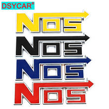 DSYCAR 1Pcs 3D Metal NOS Adhesive Truck Car Badge Emblem Sticker Emblem Aluminum Alloy Auto Trunk Fender Bumper Decal Emblem 2024 - buy cheap