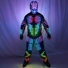 Digital LED Luminous Armor Light Up Jacket Glowing Costumes Suit Bar Nightclub Party Performance Costume Parade Float Decoration 2024 - buy cheap