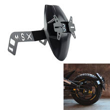 Guardabarros trasero para motocicleta, cubierta contra salpicaduras de neumático con soporte de placa de matrícula para HONDA GROM MSX125 M3 (negro) 2024 - compra barato