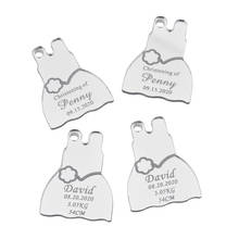 50Pcs Personalized Acrylic Skirt Tags Engraved Coat Lettering Name Logo Chocolate Tag Baby Shower Wedding Decor Favor 2024 - buy cheap