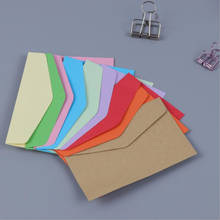 10 шт./лот 14 моделей ярких цветов пустые мини конверты подарочные конверты для приглашений подарочные пакеты 2024 - купить недорого