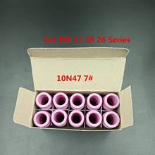 10 Pcs TIG Alumina Ceramic Nozzles Gas Lens Cup TIG Consumables 10N47 7# Fit Welding Torch SR PTA DB WP 17 18 26 Series 2024 - buy cheap
