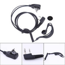 Auriculares para BAOFENG UV5R/KENWOOD/HYT, 2 pines, PTT MIC, 1m, gancho para la oreja, Walkie Talkie, interfono 2024 - compra barato