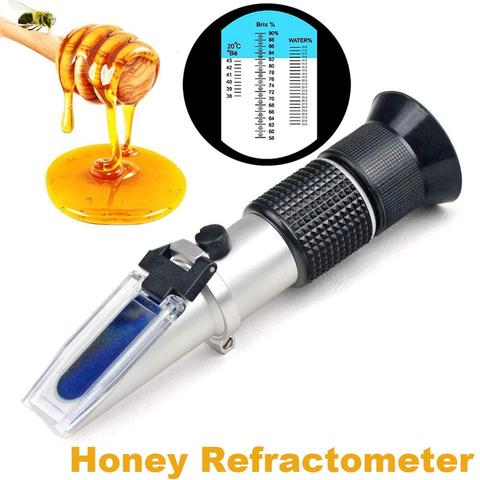 Refractometer Honey Tester 58-90% Brix 38-43°Baume 12-27% water For Beekeeper bee Honey Refractometer Sugar Meter refactometer 2022 - купить недорого