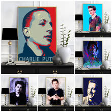 Abstract Wall Art Canvas Painting Charlie Puth Music Star Singer Hot Poster And Prints Wall Pictures For Living Room Home Decor 2024 - buy cheap