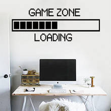 Game Zone Loading Game  Sticker Living Room Bedroom Sofa Wall Decoration  wall stickers for kids rooms 2024 - buy cheap