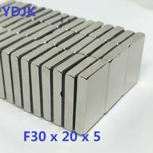 5 10 20 50PCS/LOT N38 Neodymium Magnet 30*20*5 Powerful NdFeB Magnet 30x20x5 Strong Block  Permanent Magnets 30 x 20 x 5 2024 - buy cheap