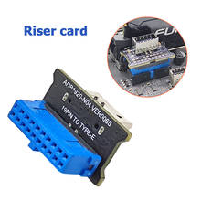 USB 3.0 Internal 19-Pin Motherboard Header to USB 3.1 Type E A Key 20-Pin Front Panel Adapter Converter 2024 - buy cheap