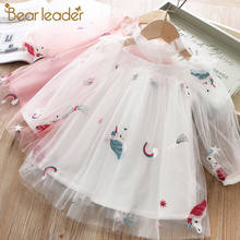 Платье для девочки Bear Leader, модное вечернее детское платье для вечерние, платье принцессы, детская одежда 2024 - купить недорого