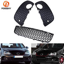 POSSBAY Car Front Bumper Lower Grill Grilles Fog Lights Cover for VW Golf MK5 GTI 2004-2009 Auto Accessories Foglamp Hood Grills 2024 - buy cheap
