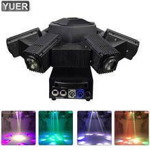 Aparelho moving head de iluminação para dj, 6x30w, 10x6w, abelha, led, rotação infinita, efeito estroboscópio, discoteca, palco, festa dmx512 2024 - compre barato