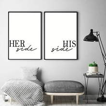 Póster de letras minimalistas para amantes de las parejas románticas, lienzo de Arte de pared, pintura impresa, imágenes modernas para dormitorio, decoración cálida para el hogar 2024 - compra barato