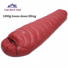 LMR 1000G White Goose Down Filling Down Sleeping Bag Can Be Spliced Stain Resistant Mummy Style Ultralight Sleeping Bag Slaapzak 2024 - buy cheap