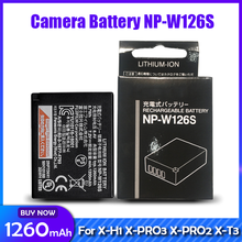 NP-W126S W126S 7.2V 1260mAh Bateria Da Câmera Para Fuji Fujifilm X-H1 X-PRO3 X-PRO2 X-T3 X-T2 X-T30 X-T20 X-T200 X-E3 X-E2 X-A5 X-A3 2024 - compre barato