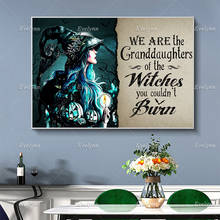 Granddaughters of Witches Poster, Love Witch, Gift for Grandma, Halloween Wall Art Prints Home Decor Canvas Floating Frame 2024 - buy cheap