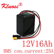 KLUOSI-batería de litio 3S5P para patinete eléctrico, 12V, 16Ah, 10,8 V, 12,6 V, 25A, BMS, 250W, alta capacidad, luz de energía Solar, Etc. 2024 - compra barato