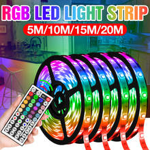 LED RGB Light Strip Adapter 5050 SMD Flexible Tape USB DC12V Tape Diode Waterproof Remote Control RGB 5M 10M 15M 20M Stair Decor 2024 - buy cheap