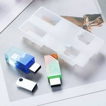Juego de moldes de resina con USB, herramienta de fabricación de artesanía artística de resina epoxi con controlador USB de 8G, bricolaje, Snow Mountain 2024 - compra barato