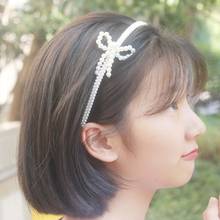 Zerong-banda de pelo de perla blanca para mujer, diadema de mariposa para mujer y niña, Aro para el pelo elegante, accesorios para el cabello de moda 2024 - compra barato