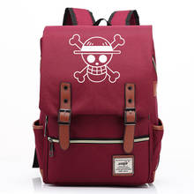 Mochila de dibujos animados de One Piece para hombre y mujer, morral escolar con hebilla de Luffy, con diseño de mono D de Anime, para estudiantes y adolescentes 2024 - compra barato