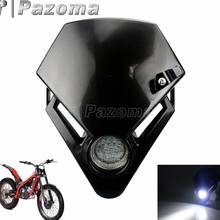 Pazoma-MINI faro delantero para motocicleta, luz LED negra para Motocross, todoterreno, para Suzuki GSX 2024 - compra barato
