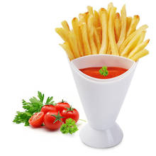 Plastic French Fry Cup Potato Tools Tableware French Fry Cone Cup Kitchen Gadgets Accessories 2024 - buy cheap
