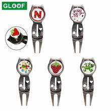 Zinc Alloy Golf Divot Repair Tool Portable Golf Green Fork with Magnetic Ball Markers & Ball Line Drawing Function 2024 - buy cheap