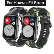 Color silicone strap for Huawei watch Fit Replace smart watch wristband for Huawei Fit silicone strap Accessories 2024 - buy cheap