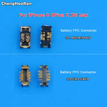 Chenghaoran-conector de contato de bateria para iphone 8 plus, x, xr, xs, max, placa mãe lógica, 1 peça 2024 - compre barato