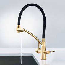 Kitchen Faucet Filter Swivel Drinking Water Flexible Rotated Dual Spout Dual Handles Mixer Tap Hot And Cold Pure Water 2024 - buy cheap