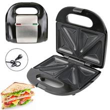 Máquina de waffle 750w mini casa waffle sanduíche fabricante café da manhã cozimento plug ue 2024 - compre barato