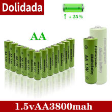 4-50PCS 100% New AA Battery3800mah 1.5V Alkaline AA rechargeable battery for Remote Control Toy light Batery 2024 - buy cheap