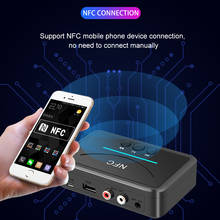 Kebidu-adaptador receptor NFC con Bluetooth 5,0, salida AUX de Audio RCA de 3,5mm, Dongle inalámbrico con Bluetooth, estéreo para amplificador de altavoz 2024 - compra barato
