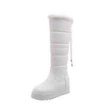 New 2019 keep warm snow boots women fashion platform fur thigh high over the knee boots plush ladies warm winter boots 2024 - buy cheap