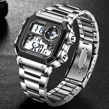 LIGE Brand Men Digital Watch Shock Military Sport Watches Fashion Waterproof Electronic Wristwatch Mens Reloj Inteligente Hombre 2024 - buy cheap