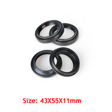 For Kawasaki KLX250 KLZ1000 Honda CR125R CR250R 4.7 43*55*11 43X55X11 Front Fork Shock Absorber Oil Seals  Dust Seal 43 55 11 2024 - buy cheap