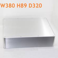 Big Size Full Aluminum Power Amplifier Enclosure AMP Case Preamp Decoding Shell Home Audio DIY Chassis PSU BOX W380 H89 D320 2024 - buy cheap