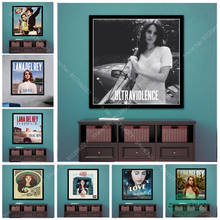TZ15-pintura en lienzo de Lana Del Rey para decoración Del hogar, impresiones de Arte de música ultraligera, cartel de estrella, pintura para pared, sala de estar 2024 - compra barato