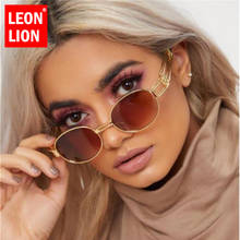 LeonLion-Gafas De Sol Punk para mujer y Hombre, lentes ovaladas Vintage, Steampunk, 2021 2024 - compra barato