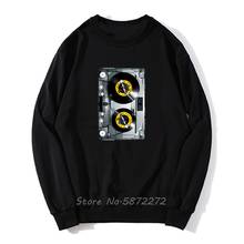 Dj Tape Hoodie Photo Print Mc Music Disco 80Er 90Er Retro Cassette Turn Table Funny hoodies Men Sweatshirt Fleece Streetwear 2024 - buy cheap