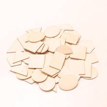 Mix Natural Wooden Square  Ornament Handmade Wooden Crafts Accessory Home Decoration Scrapbookings Painting DIY 10-20mm 100pcs 2024 - buy cheap