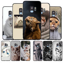 Cute Cat Soft phone Case For Samsung S20 S10 S9 S8 S7 edge Plus Lite For Note 8 9 10 A6 A7 A8 A9 Cover 2024 - buy cheap